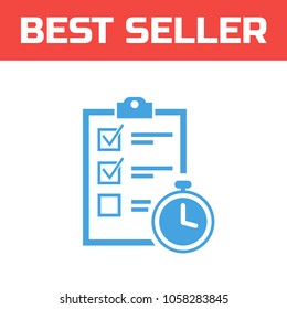 Marked Checklist Icon. Check Mark icon. Compliance Vector Sign.