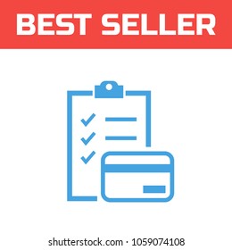 Marked Checklist Icon. Check Mark icon. Compliance Vector Sign.