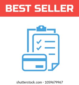 Marked Checklist Icon. Check Mark icon. Compliance Vector Sign.