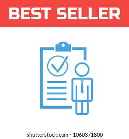 Marked Checklist Icon. Check Mark icon. Compliance Vector Sign.