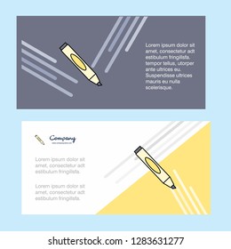 Marker  abstract corporate business banner template, horizontal advertising business banner.