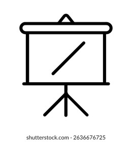 Marker board icon on white background vector
Vector line icon office, work