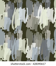 Marker brush on green.Hand drawn with ink and marker brush seamless background.