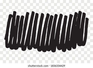 Marker brush on transparent background. Isolated design element for advertising banner, illustrations, web etc.