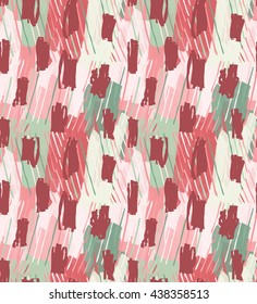 Marker brush scribbled on green and red.Hand drawn with ink and marker brush seamless background.