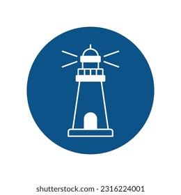 Marker buoy Vector Icon with trendy background colors that can easily edit or modify


