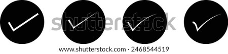 marker check isolated check box checklist eps 10