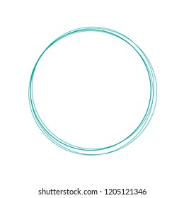 marker circle, circles for highlight text or quote. Text can be placed in the circles. Vector illustration.