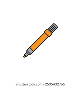 Marker colored vector icon on white background
