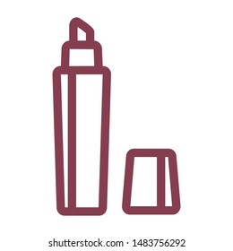  Marker education line icon logo design