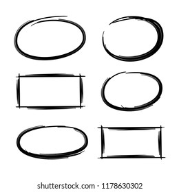 marker elements, oval and rectangle highlgithers