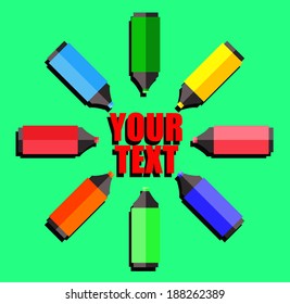 marker as frame your text