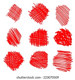 Marker hand drawn grunge backgrounds. Vector illustration 