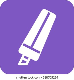 Marker, hand, highlighter icon vector image.Can also be used for art and designing. Suitable for mobile apps, web apps and print media.