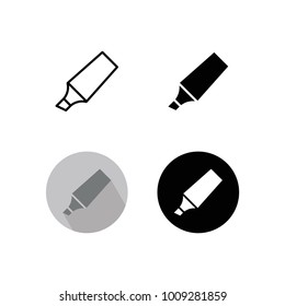 marker highlighter design icon  vector template.