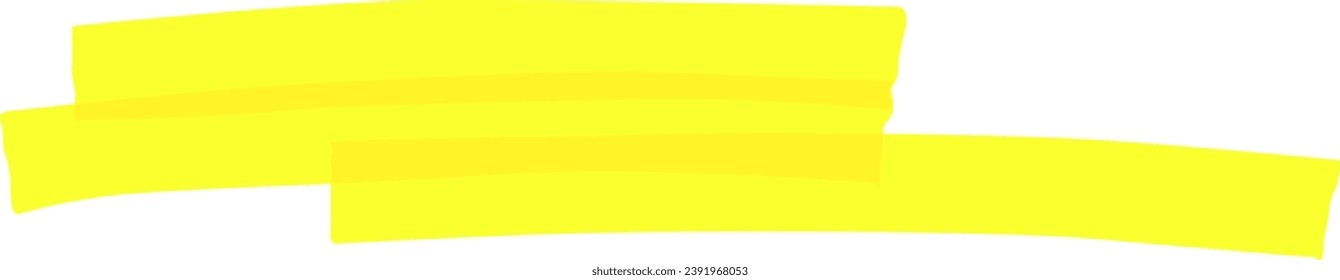 Marker Highlighter Stripe Line Vector Illustration