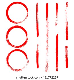 Marker. Highlighter Underlines, Check, Important Information. Stroke. Vector Illustration