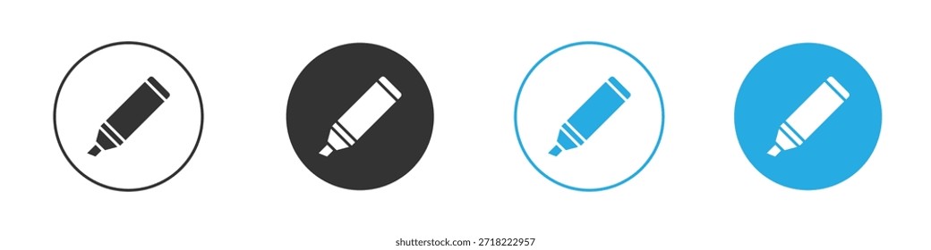 Icono de marcador para App y Diseño web. Ilustración de elemento simple.