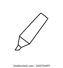 Marker Icon  in black line style icon, style isolated on white background