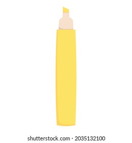 Vector de dibujos animados de iconos de marcadores. Pintar lápiz. Color del felino