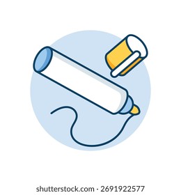 Marker icon clean and modern vector illustration