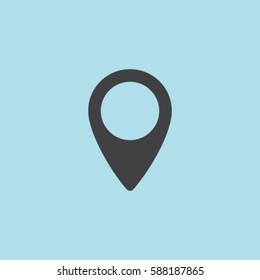 Marker icon, cursor vector illustration