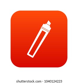 Marker icon digital red for any design isolated on white vector illustration