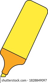 Marker Icon. Editable Outline With Color Fill Design. Vector Illustration.