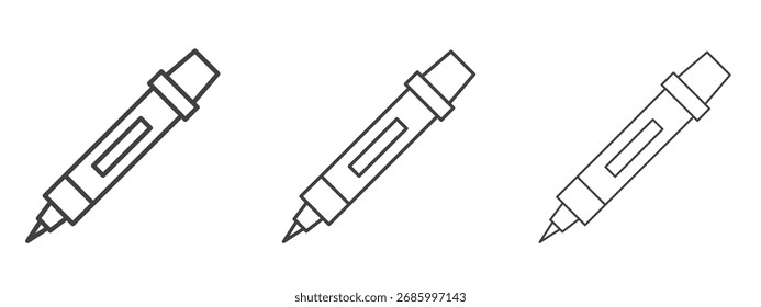 Ícone de marcador - ilustração editável do vetor de traçado