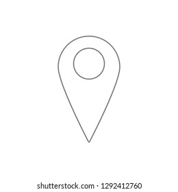 Marker icon. Element of web, minimalistic for mobile concept and web apps icon. Thin line icon for website design and development, app development