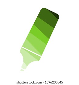 Marker Icon. Flat Color Ladder Design. Vector Illustration.