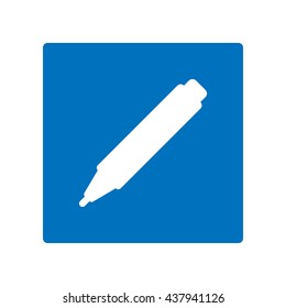 marker Icon, flat design style