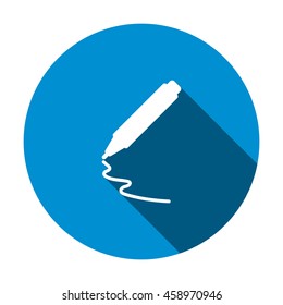 marker Icon, flat design style