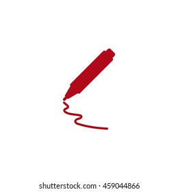 marker Icon, flat design style