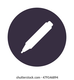 marker Icon, flat design style