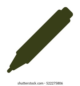 marker Icon, flat design style