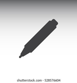 marker Icon, flat design style