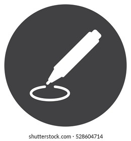 marker Icon, flat design style