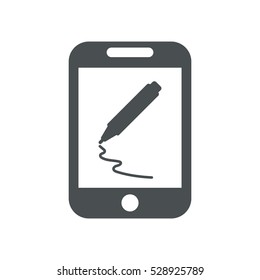 marker Icon, flat design style