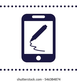 marker Icon, flat design style