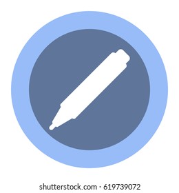 marker Icon, flat design style
