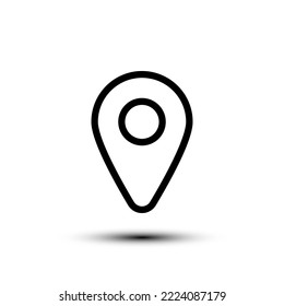 Marker icon. flat design vector illustration for web and mobile