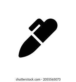 marker Icon. Flat style design isolated on white background. Vector illustration
