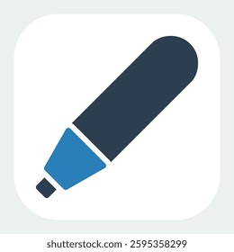 marker icon in glyph style
