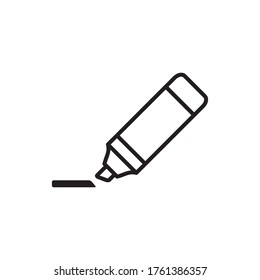 El icono Marcador. Plantilla de vector de diseño de iconos de resaltado