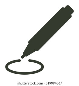 marker icon illustration isolated vector sign symbol