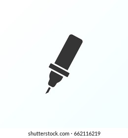 Marker icon illustration isolated vector sign symbol