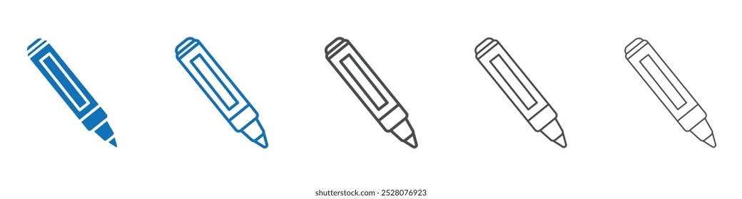 Marker icon Isolated flat vector in outline