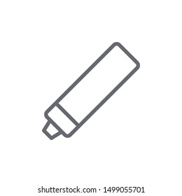 Marker icon isolated on white background. Highlight symbol modern, simple, vector, icon for website design, mobile app, ui. Vector Illustration