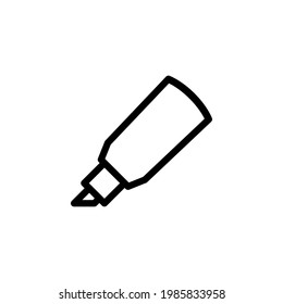 Marker icon with line style. Can be used for UI or UX purposes, presentations, social media, websites, and more.